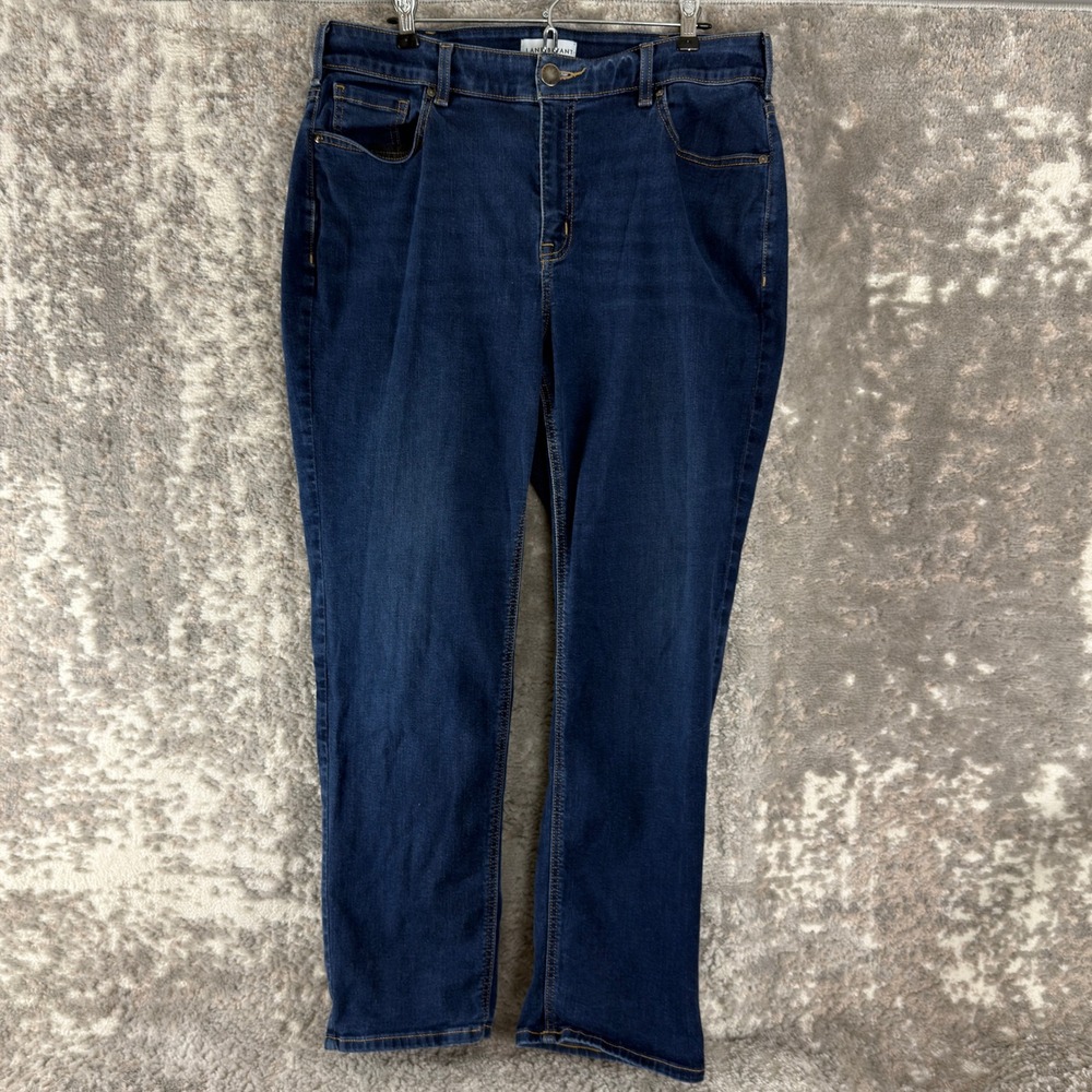 Lane Bryant Plus Sz 20 Flex Magic High Rise Straight Dark Wash Jeans Blue Women